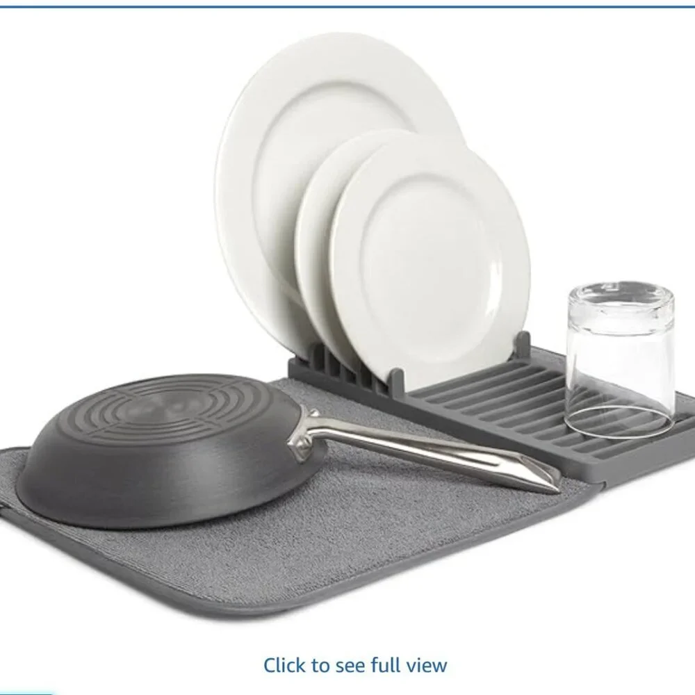 Umbra UDry Mini Dish Drying Mat in Gray - NBU